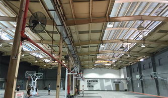 深圳联华篮球场室内led工厂灯照明工程案例