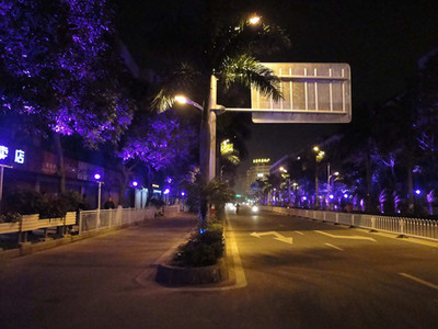 石狮市石狮子芳路夜景照明工程