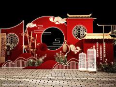 灯光美陈-灯光秀城市亮化工程夜景照明-夜空彩虹